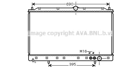 AVA QUALITY COOLING Радиатор, охлаждение двигателя MT2084